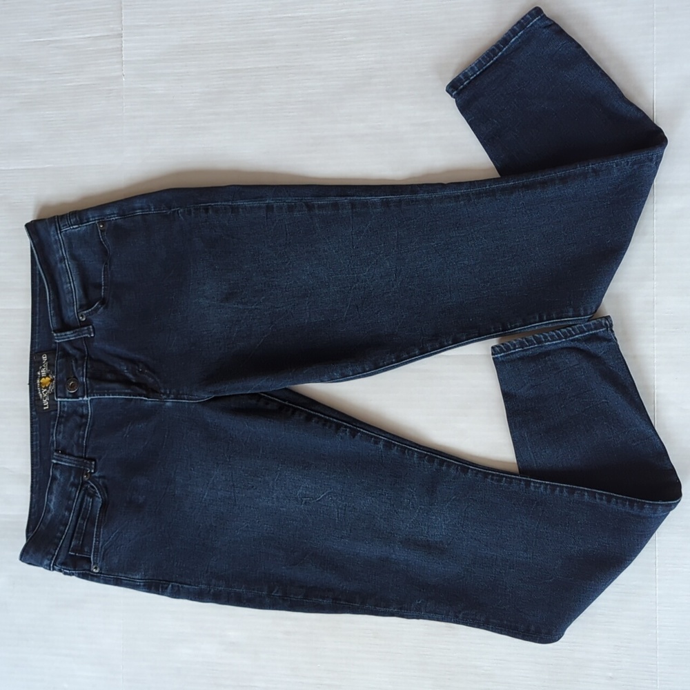 Lucky Brand Lolita Skinny Distressed Jeans 8R / 29 Blue